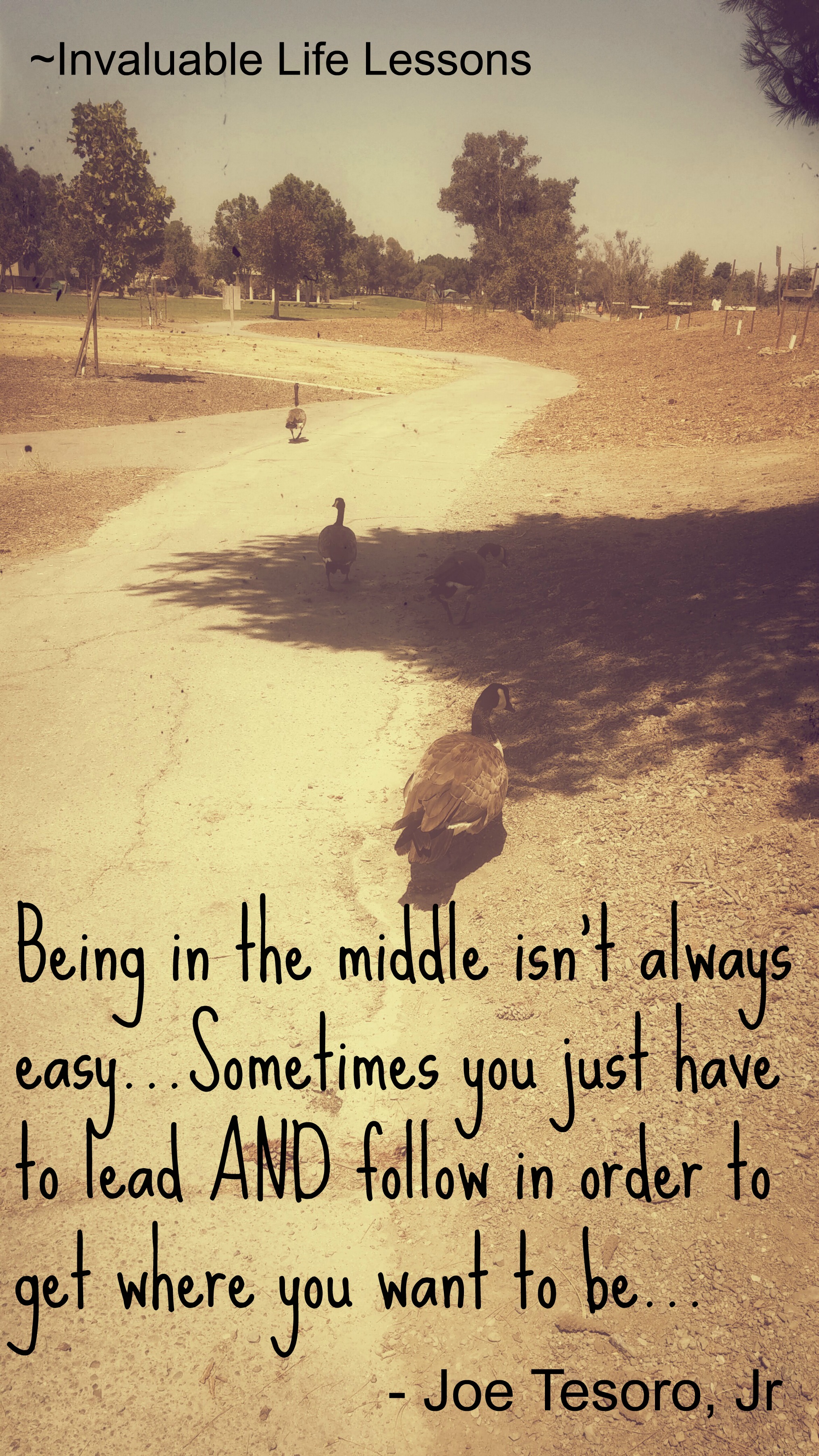 Being In The Middle…